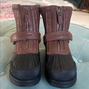 U.S. Polo Assn. Brown and Black Winter Boots
